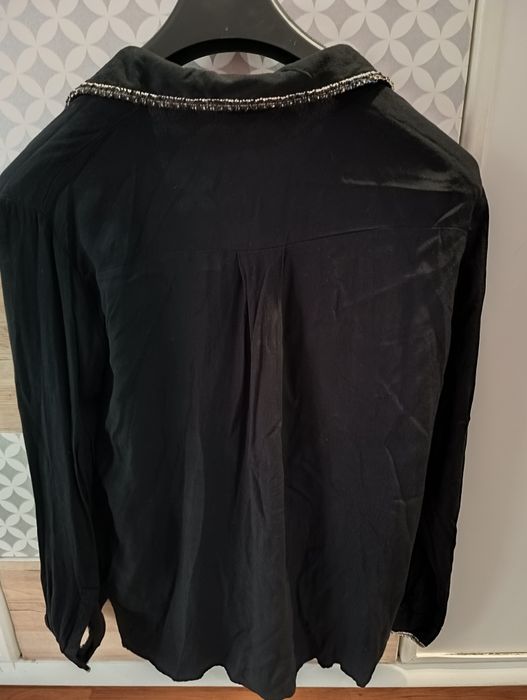 Zara koszula m/ L czarna  rozpinana