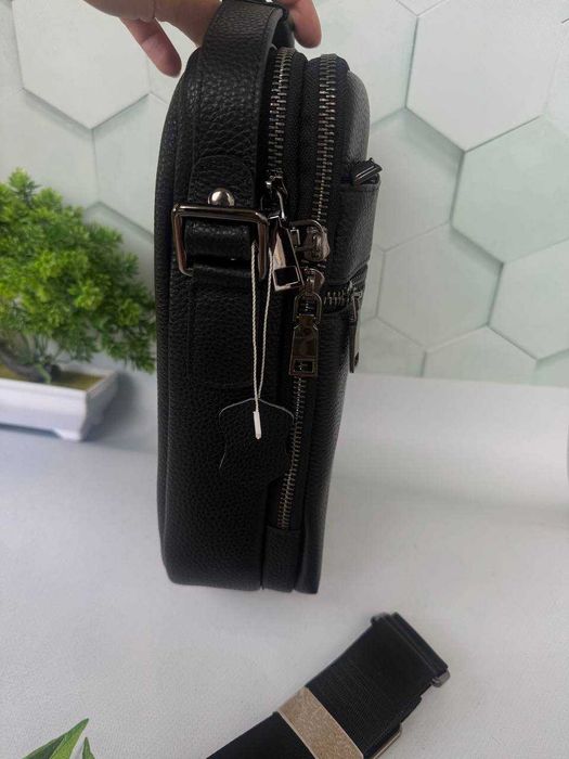 чоловіча шкіряна сумка з ручкою кожаная сумочка мужская