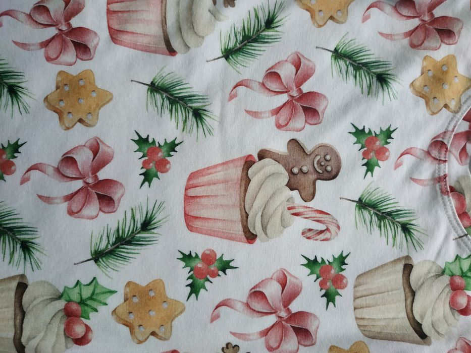 Cudna bluzka/zima/święta/falbanki/pierniczki/ciastek/Haydi/r.104