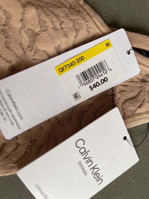 Calvin Klein original. Комфортное бра стрейч гипюр без чашечек. р М.