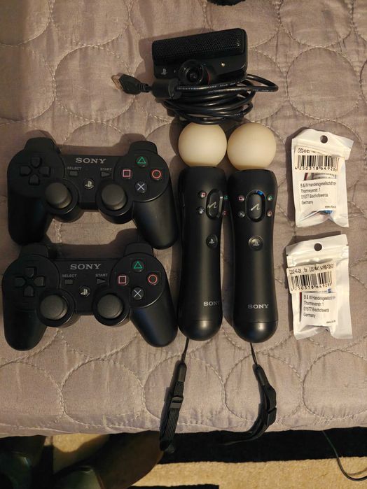 Playstation 3 160GB - 2 Comandos - Camera e 2 Comandos Move - 2 jogos