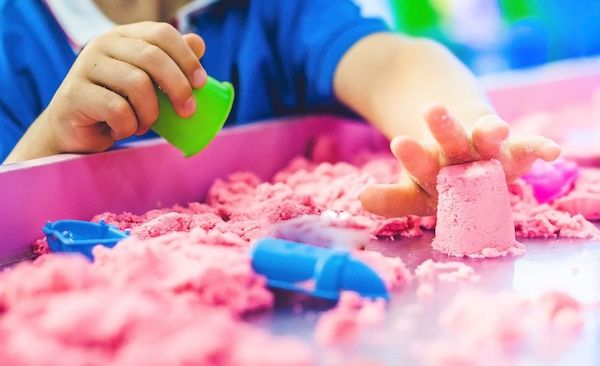 PIASEK KINETYCZNY 3kg Foremki + Basen Piaskownica wysylka 24h