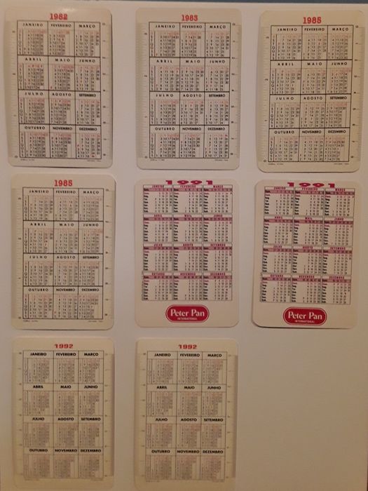 Calendários de bolso - Tema: Lingerie