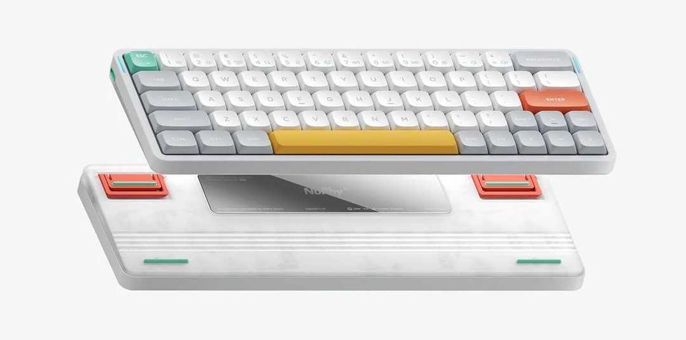 Klawiatura mechaniczna Nuphy Air60 V2 White Gateron Red Switch Ionic White USZKODZONA