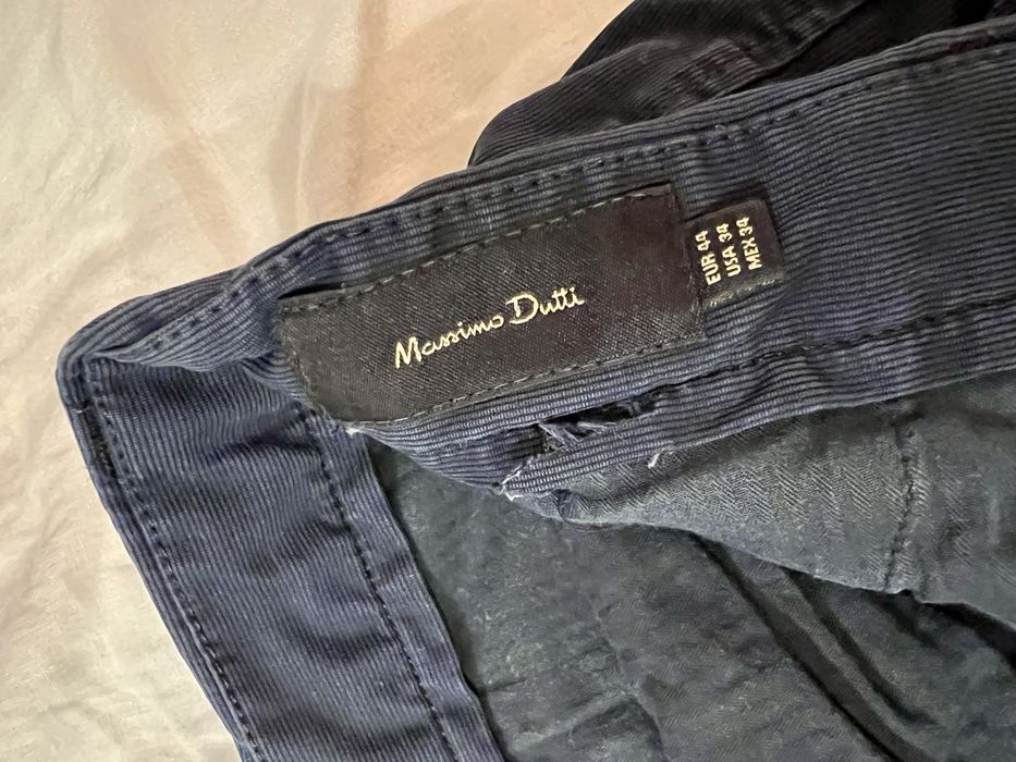 Granatowe spodnie Massimo Dutti