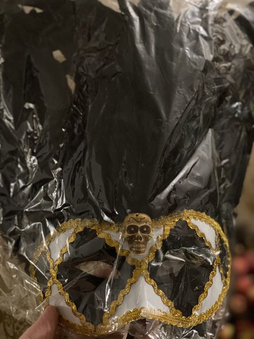 Карнавальная маска пір’я натуральне