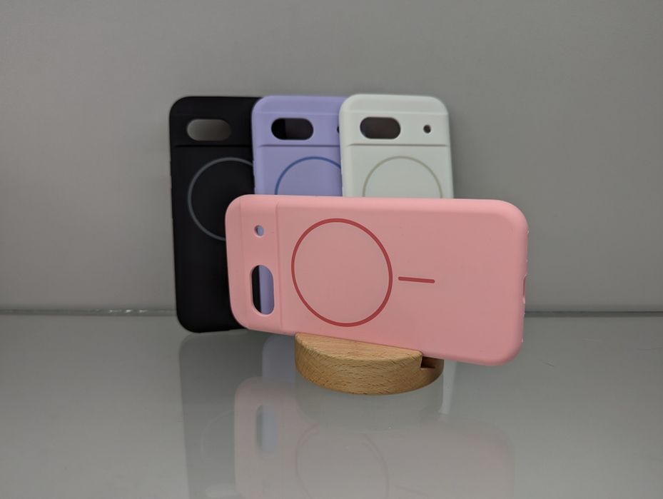 Google Pixel 8A Противоударный чехол з Magsafe софт тач Чохол