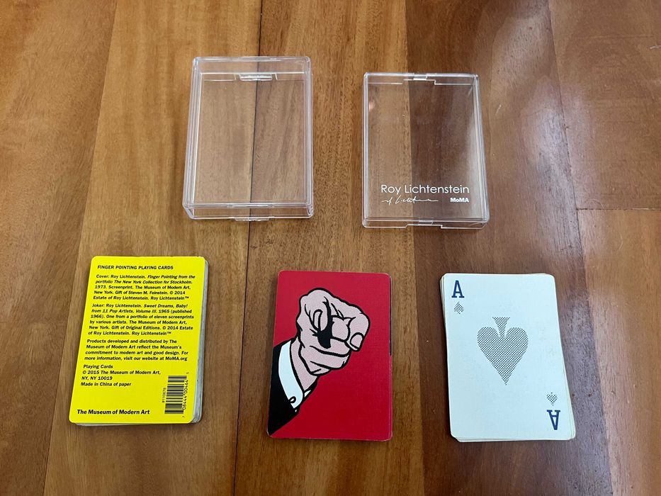 Baralho Cartas MoMA NY Roy Lichtenstein Finger Pointing - novo