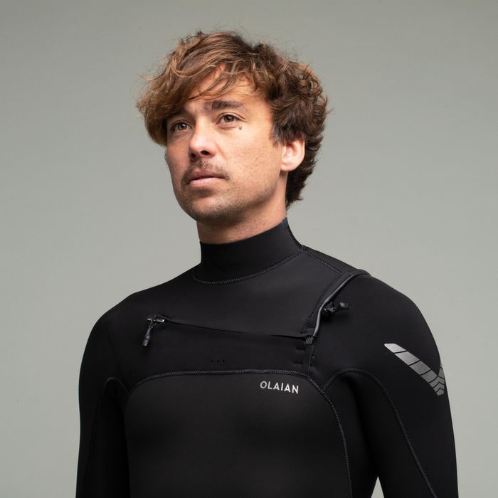 Fato de surf neoprene 4/3 mm Homem - 900 preto