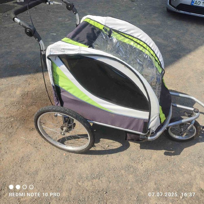 Продам електро велосипед з коляскою
