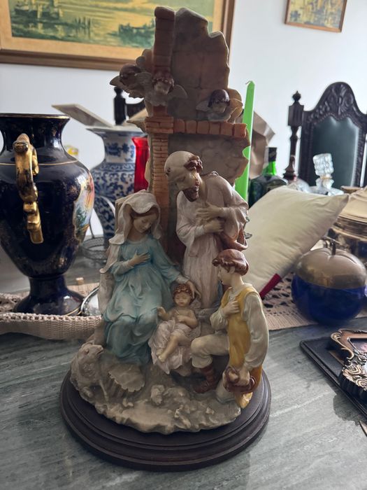 Estátua presépio pintada 43cm