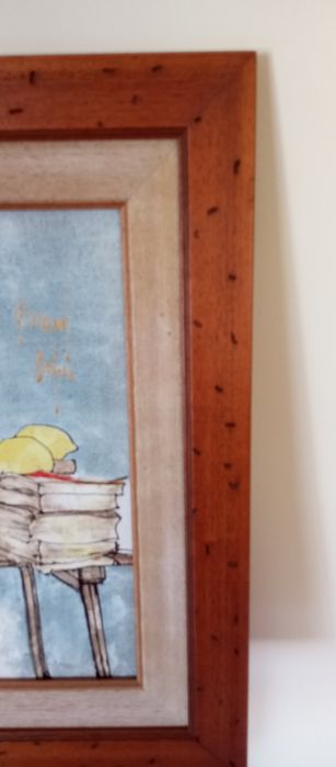 Quadro com pintura a óleo