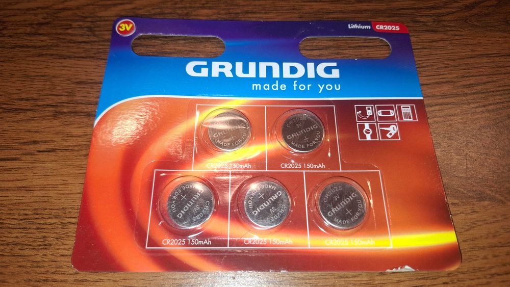 Zestaw - 5x Bateria CR2025 - Grundig