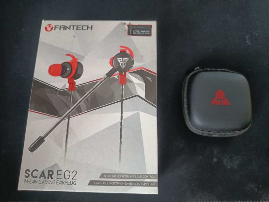 Проводні ігрові Наушники Fantech Scar EG2 Black-Red