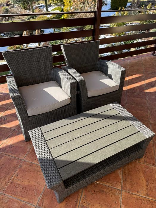 Komplet wypoczynkowy technorattan