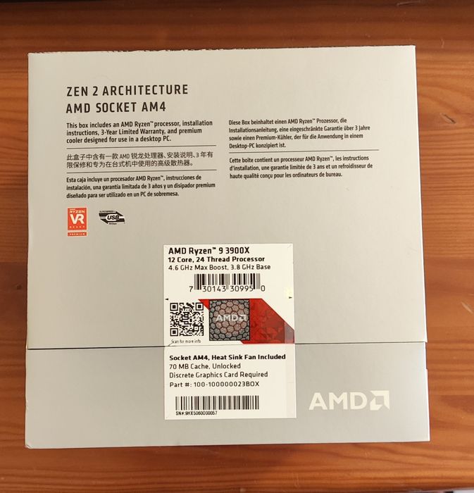 CPU Ryzen 9 3900x