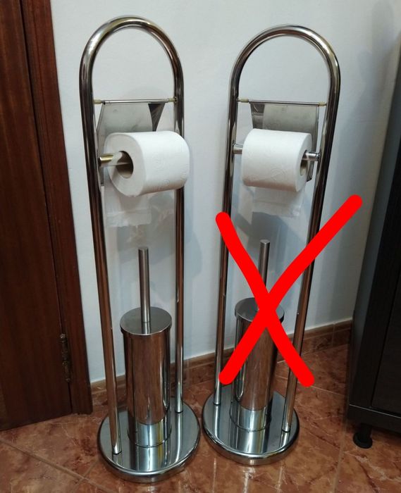 Piaçabe com porta-rolo WC casa de banho casa quarto apartamento vivend