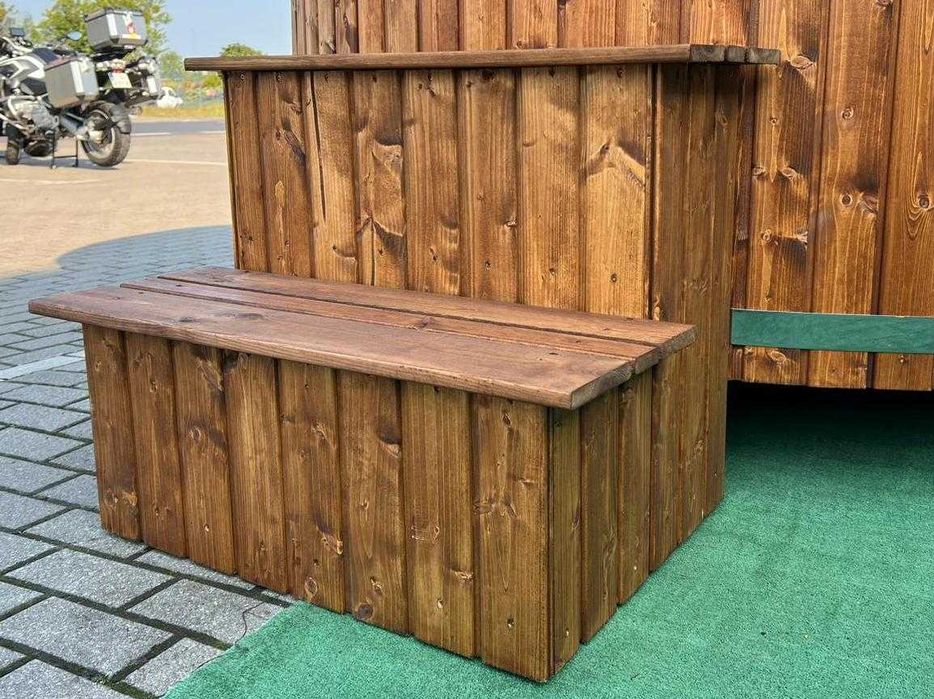 Balia bania  jacuzzi ogrodowe całoroczne opalane drewnem masaż 6-8 os