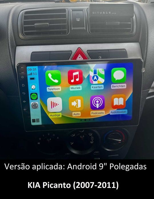 (NOVO) Rádio 2DIN • Kia PICANTO (2004 até 2017) • Android GPS [4+64GB]