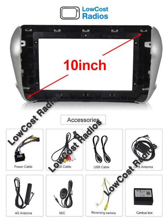 Auto Rádio GPS 10" PEUGEOT 2008 / 208 | ANDROID • Multimédia BT USB WIFI | CARPLAY • ANDROID AUTO