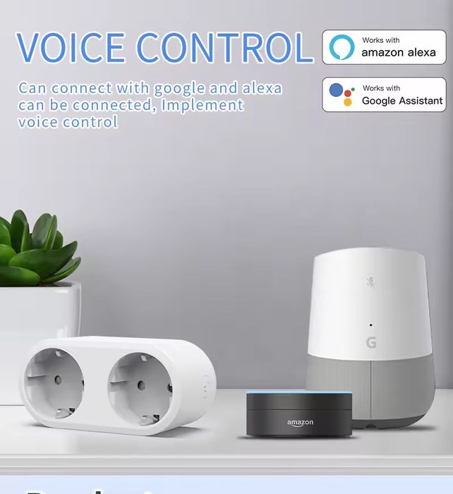 Tomada dupla inteligente wi-fi 20A.