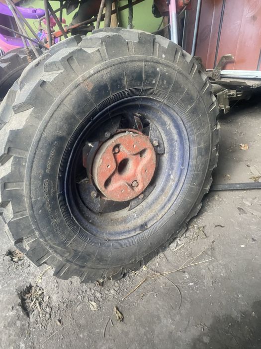 Мотоблок трактор з причепом