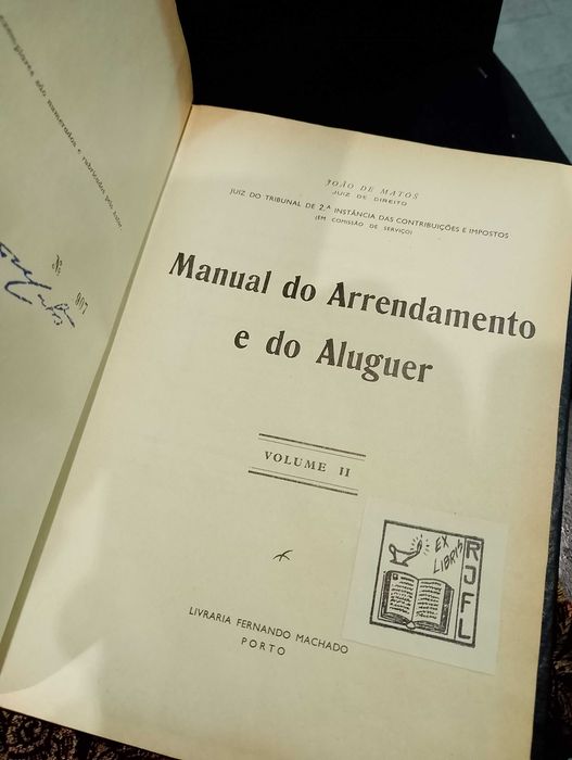 Manual do Arrendamento e do Aluguer - João de Matos (Vol. 1 e 2)
