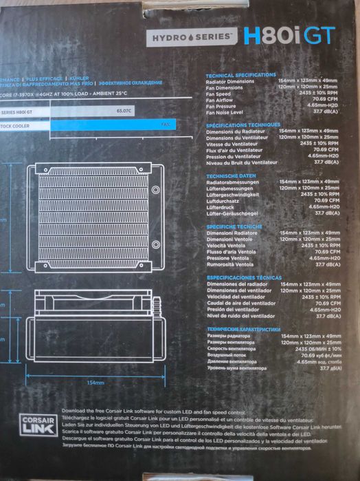 Corsair H80i GT [Watter cooling AIO]