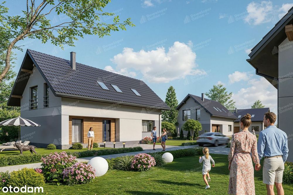 Dom jednorodzinny w cichej okolicy 130 m2, stan deweloperski,