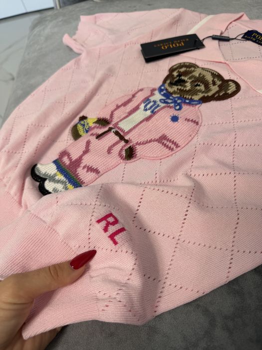 Поло футболка Ralph Lauren с мишкой