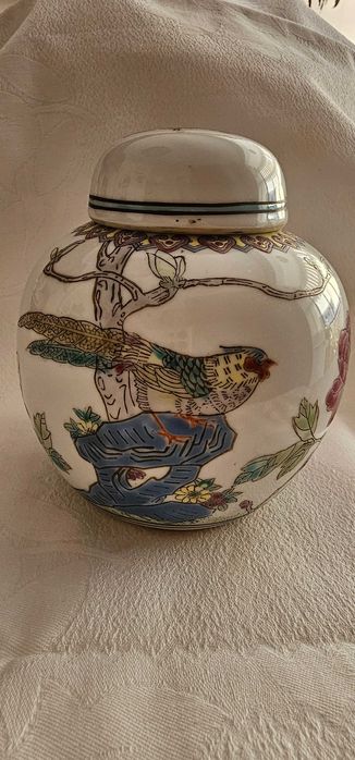 Pote Chinês Pintado à Mão