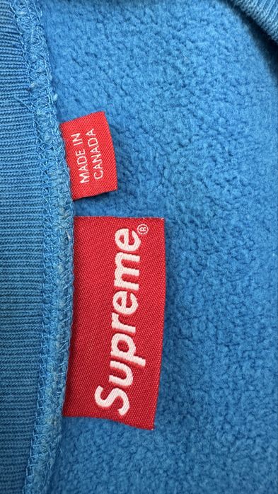 Supreme logo box crewneck fw18 size L супрім світшот