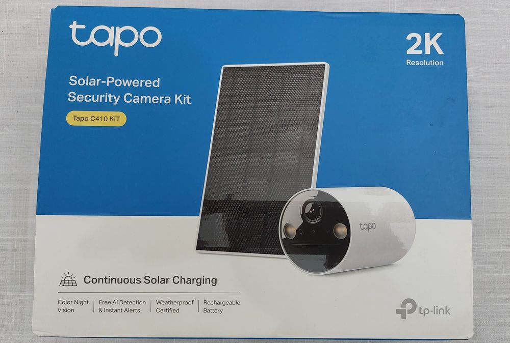 Câmara de segurança solar TP-Link Tapo C410 KIT — NOVA!