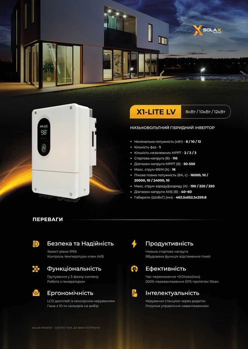 Монтаж систем безперебійного живлення SOLAX для вашої оселі