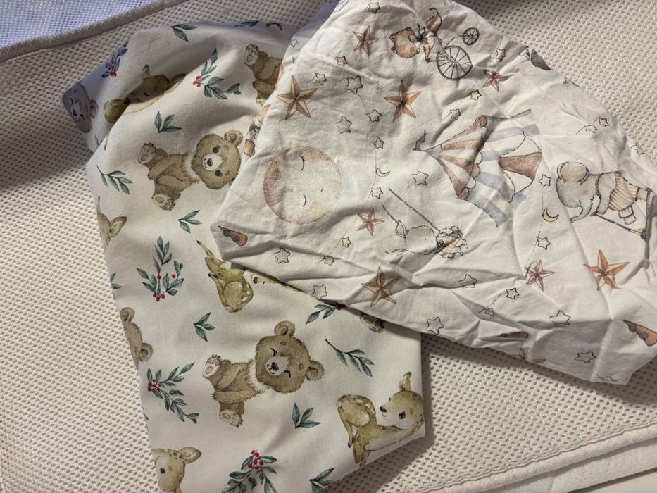 Łóżeczko/dostawka Lionelo Luna + dodatki