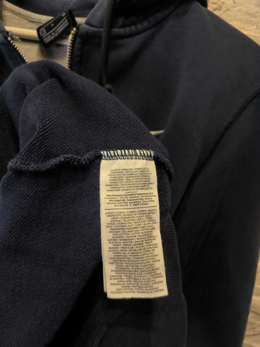 Bluza Nike Rozpinana z Kapturem Zip Hoodie Logo Basic Granat
