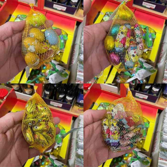 Пасхальні шоколадні фігурки в сіточці від Онлі 84г / яйця Only 84г