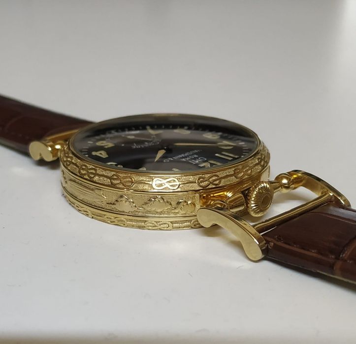 Wojskowy Jaeger Le Coultre  pasówka ze statku powietrznego Roma 40 mm