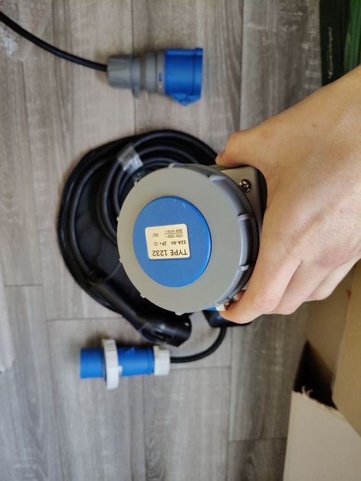 Зарядний пристрій Type 2 New energy 7kw 32A авто з Європа тайп 2 5метрів розетка 32А + Сумка Type 1 GBT Telsa