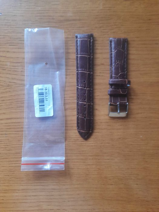 Pasek do zegarka brąz 20