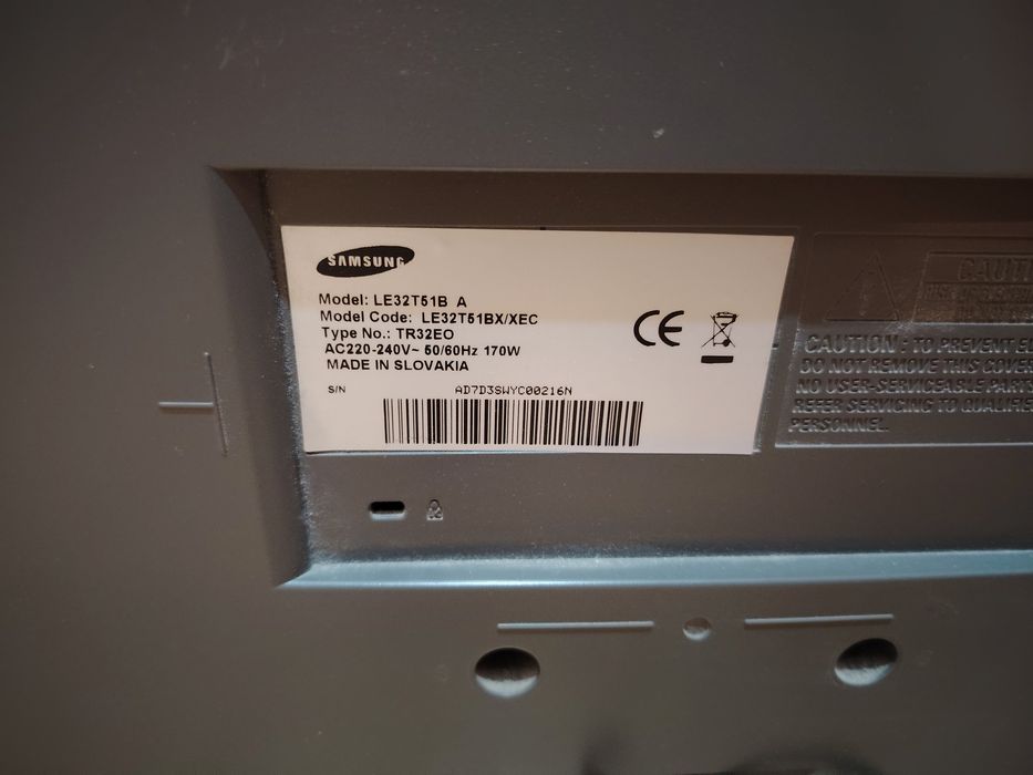 TV Samsung para peças