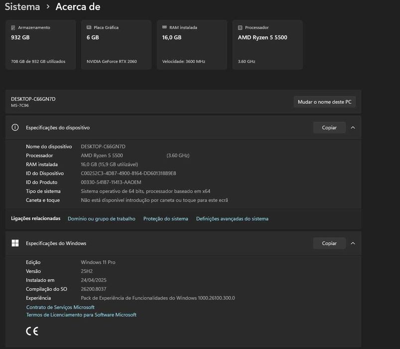 PC Gaming Ryzen 5 5500 | RTX 2060 | 16GB Ram