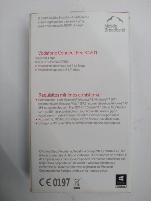 Pen Internet móvel Vodafone
