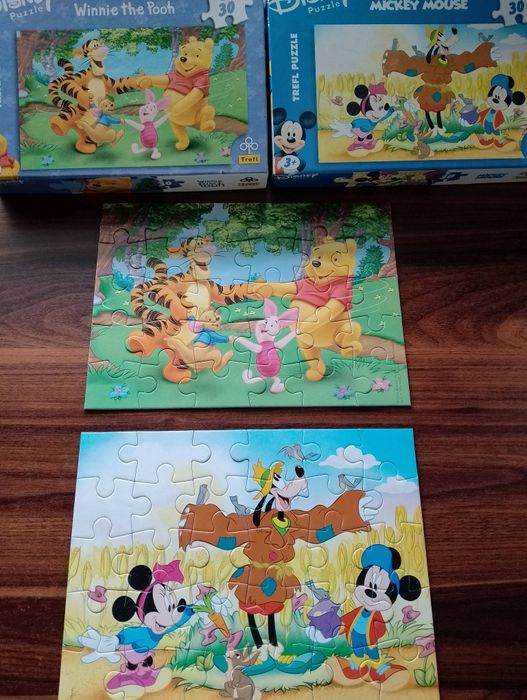 Puzzle Trefl Kubuś Puchatek i Myszka Miki