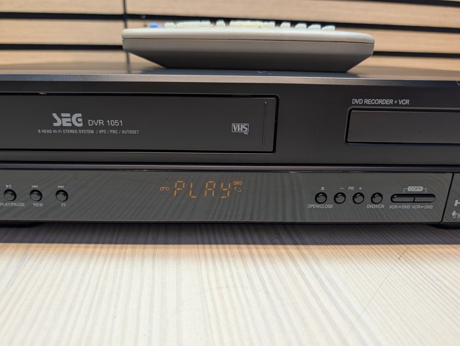 SEG DVR1051#Nagrywarka DVD VHS #6HD #HDMI #USB #DV #PL Menu #DivX#Pilot #Przegrywanie VHS na DVD