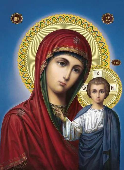 Алмазна мозаїка картина ікона Богородиця Божа Матір алмазная мозаика