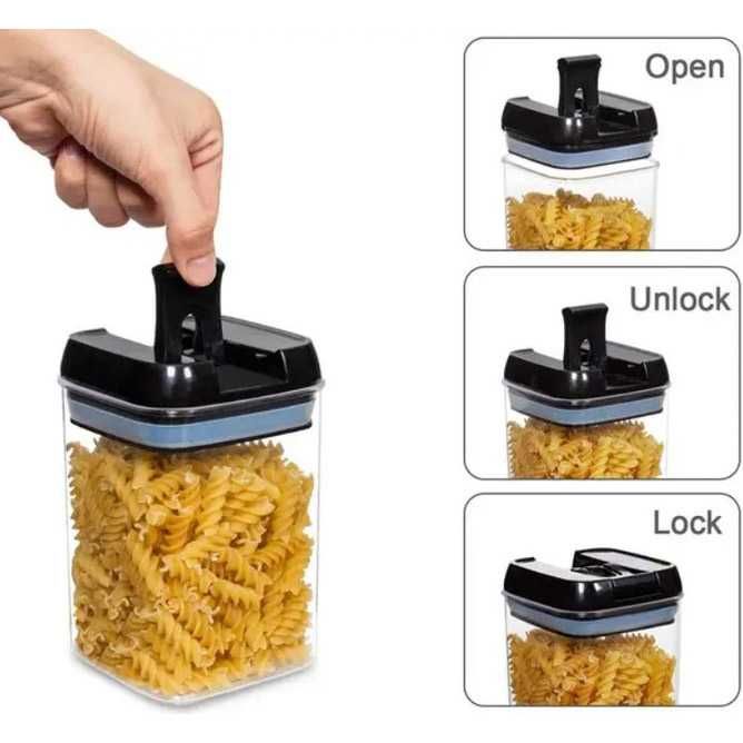 Набір контейнерів для круп та макарону 7 предметів з вакуумною кришкою