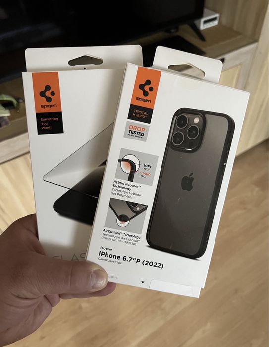 Zestaw Spigen do iPhone 14 Pro Max!! Etui + szkło hartowane od Spigen, wysyłka 24H paczkomat