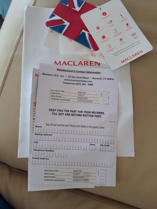 Коляска Maclaren Quest состояние НОВОЙ