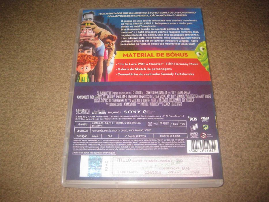 DVD "Hotel Transylvania 2"